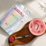 pink latte artisanal